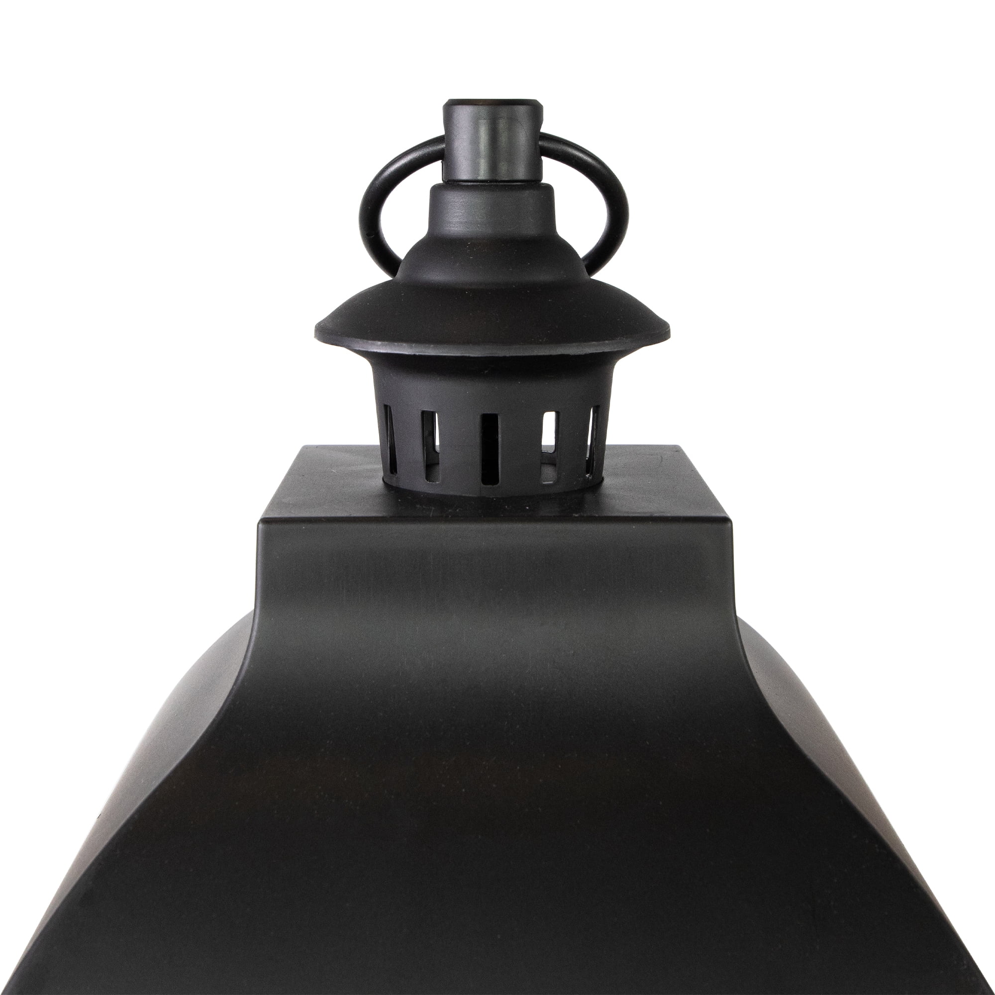 Northlight 20" Black Lantern with 3 Flameless LED Candles
