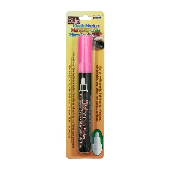 Uchida Bistro Chalk Marker, Broad, Fluorescent Pink