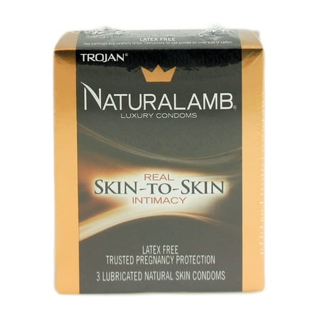 4 Pack - Naturalamb Natural Skin Condoms Lubricated 3 (Best Condoms For Natural Feel)