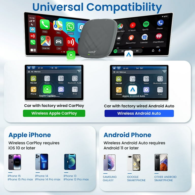 Carlinkit Tbox S1C, CarPlay AI Box with Android 13.0, 3 in 1