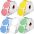 thumbnail image 1 of Adhesivos térmicos Epakh, redondos, 3750, de 2 pulgadas (5 rollos), 1 of 7