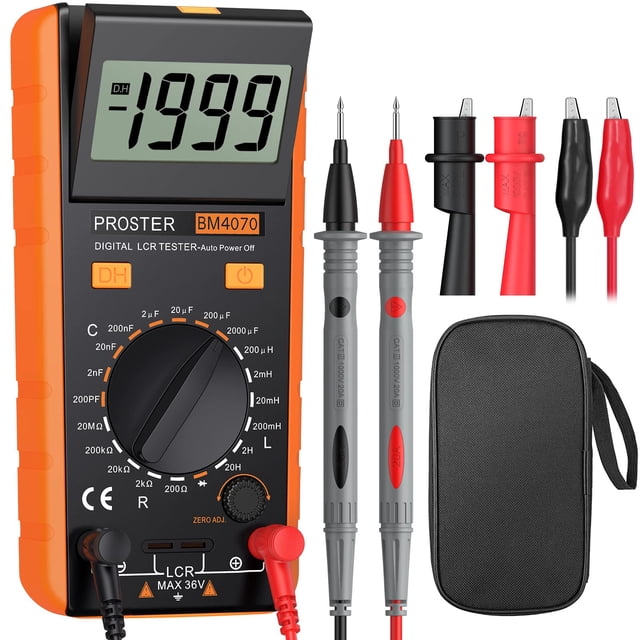 Medidor LCR Proster, capacitancia, resistencia, inductancia digital