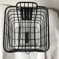 thumbnail image 1 of Bicycle Front Basket Iron Bike Front Basket Electromobile Hanging Basket Bicycle Front Basket Iron Black Large Capacity Multifunctional Electromobile Basket With Cover Cycling, 1 of 5