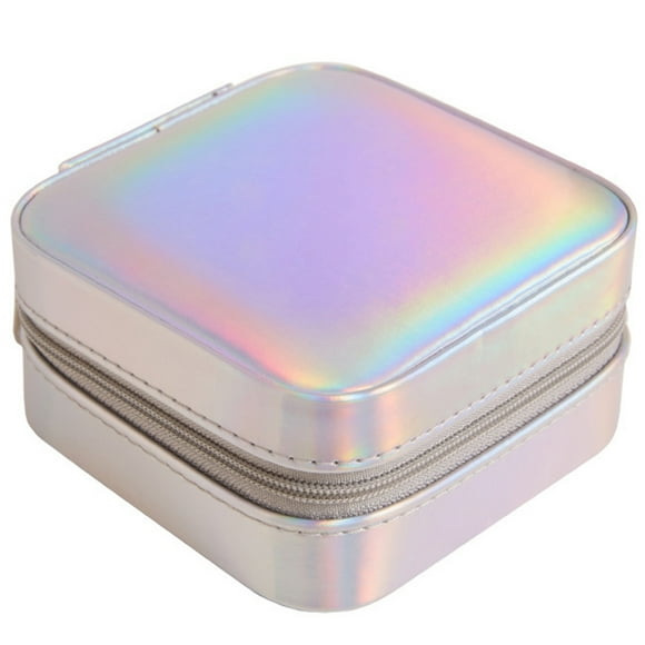 TEHAUX jewelry case travel modern style pu 1Pack with mirror for travel storage