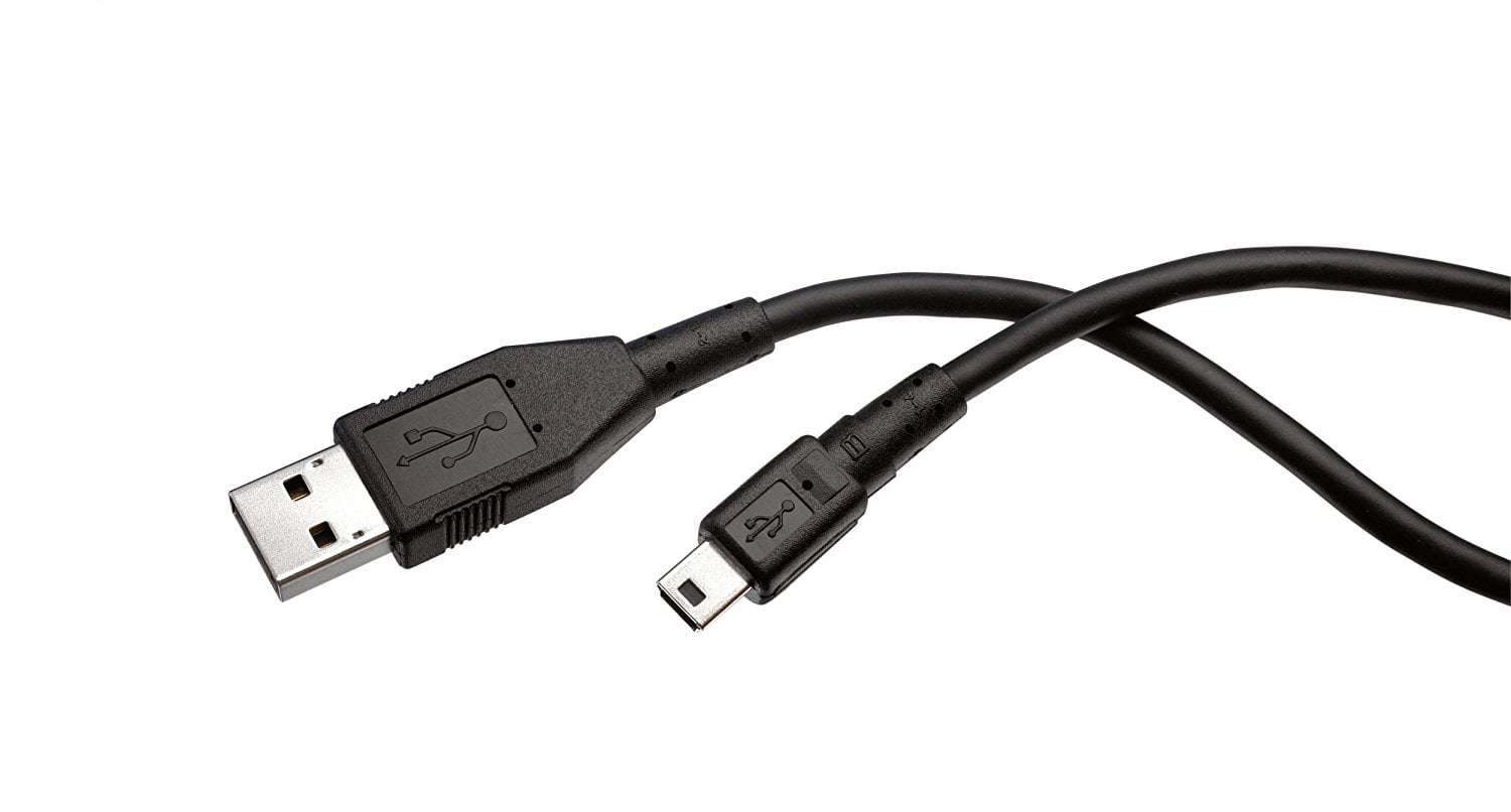 Mini USB Data Cable Bulk Packaging Black, Has charging capability