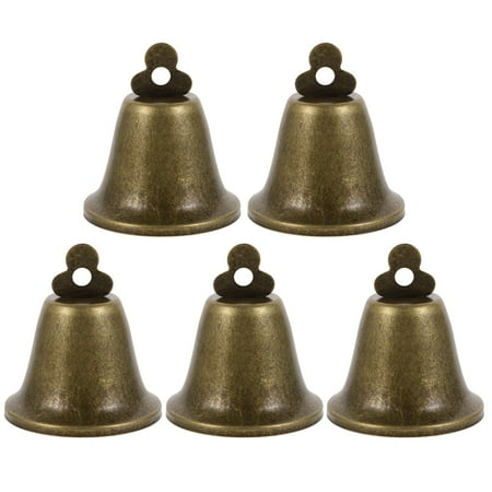 

Cattle Bells 5pcs Iron Cattle Bells Sheep Bells Pet Collar Ornaments Farming Accessories (Bronze)
