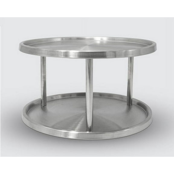 Cook Pro 10.5" Stainless Steel Double Layer Lazy Susan