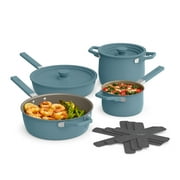 bella 9-Piece Cookware Set, Fits-anywhere™ Kitchenware, Surf