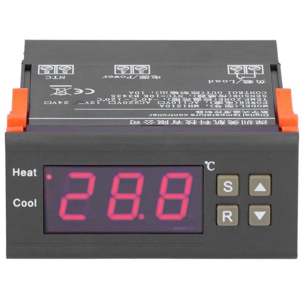 Inteprter Termostato electrónico MH1210A, pantalla Digital electrónica, controlador de temperatura del termostato con sonda de Sensor, termostato LCD Electrodomésticos No.1 Inteprter HA027039-01
