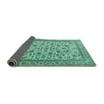 thumbnail image 2 of Ahgly Company Indoor Rectangle Persian Turquoise Blue Traditional Area Rugs, 4' x 6', 2 of 4