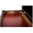 thumbnail image 4 of Griffin Piano Bench with Brown PU Leather - Vintage Design, Heavy-Duty & Ergonomic Keyboard Stool - Double Duet Seat & Convenient Hidden Storage Space, Perfect For Home & Professional, 4 of 14