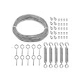 thumbnail image 1 of 1/16inch Turnbuckle Wire Tensioner Kit Heavy Turnbuckle Cable Railing Kit 115ft Wire Rope Hook And, 1 of 5