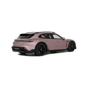 2022 Porsche Taycan Turbo S Cross Turismo Pink Metallic 1/18 Model Car by GT Spirit