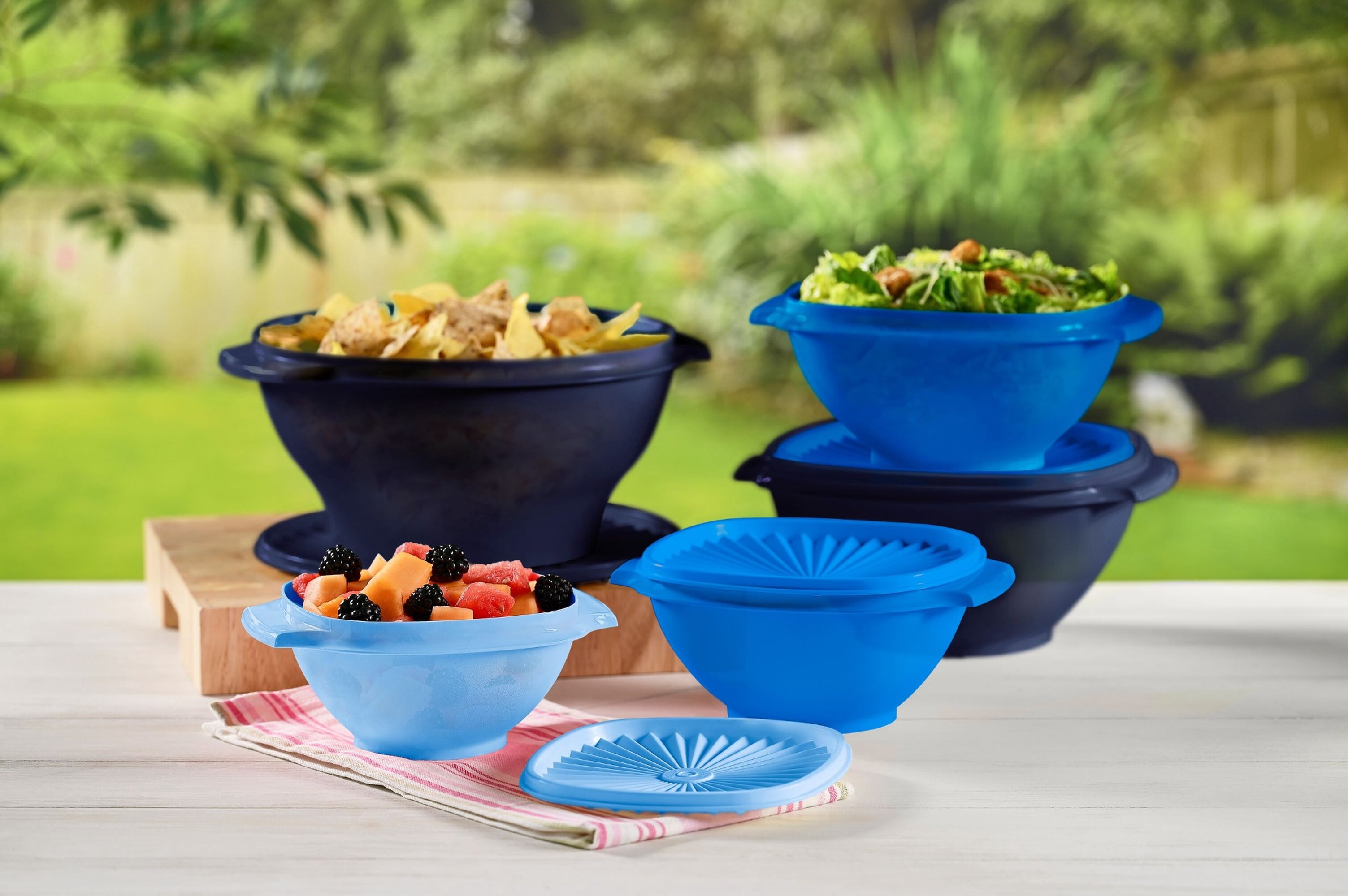 Tupperware Heritage 10 PC Set - Blue