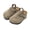 Khaki, variant on Kids Suede Clogs Girls Boys Cork Footbed Sandals Toddler Slip On Casual Slippers Classic Adjustable Buckle Slippers Potato Shoes Indoor Outdoor