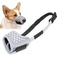 thumbnail image 1 of GFDYREE Dog Muzzle Anti Biting Barking and Chewing with Comfortable Mesh Soft Fabric and Adjustable Strap, Suitable for Small, Medium and Large Dogs(Gray(3D Mesh),XS), 1 of 7