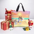 thumbnail image 5 of Lsque Bluey Pattern Tote Bag for Women, HandBags with Zipper, Large Capacity Casual Shoulder Handbags with Inner Pockets, 5 of 7