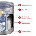 thumbnail image 4 of 12oz Tumblers Pioneer Flower Vacuum Insulated Stainless Steel Travel Tumbler Cups Mug with Lid and Straw for Beer,Coffee,Beverages with Cleaning Brush for Cold & Hot Drinks, 4 of 5