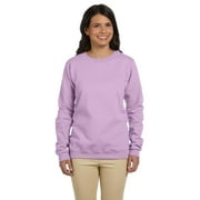 Gildan G180FL HeavyBlend Ladies Fleece Crew -Orchid-Large