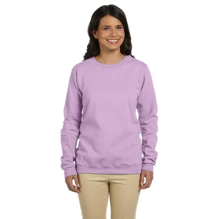 Gildan G180FL HeavyBlend Ladies Fleece Crew -Orchid-Large