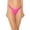 Hot Pink, variant on Women's Black High Cut Cheeky Bikini Bottom High Waisted Bathing Suit for Women Size L