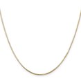 thumbnail image 3 of 14k Yellow Gold 30 Inch .9mm Octagonal Cubetto Omega Snake Chain Necklace Pendant Charm, 3 of 9