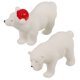 thumbnail image 2 of Mini oso de resina en miniatura, figurita de oso de invierno, adornos navideños de oso, micro paisajes, animales, adornos para tartas, decoración de mesa navideña para el hogar, 2 of 7