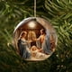 thumbnail image 5 of XWSHYW Adornos Colgantes Corona de Navidad Paracolgar En Elárbol de Navidad, Decoración Religiosa Por Sublimación, 5 of 6