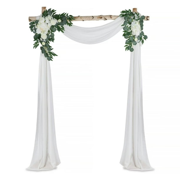 Nuptio Wedding Arch Flowers Kit for Ceremony Pack of 3 Artificial