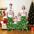 thumbnail image 4 of Family Christmas Pajamas Set Short Sleeve - Matching Holiday Santa Gingerbread Printed PJs , Man M, 4 of 7
