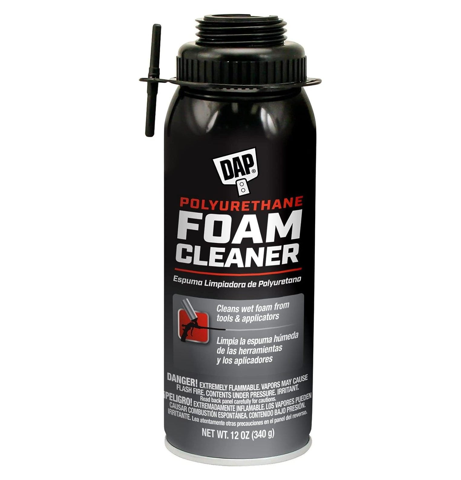 DAP 7565012005 Zero VOC Clean urethane Gun Foam Cleaner, 12/12 oz Can