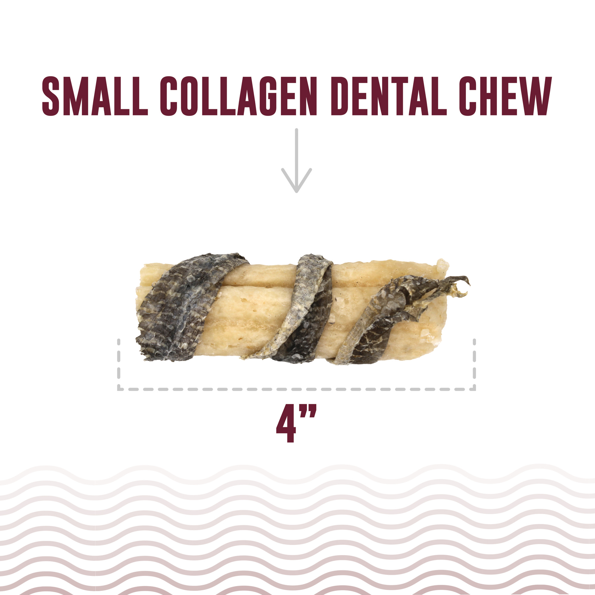Icelandic+ Collagen Dental Chew: Beef & Cod Skin - 12 Pack - 4" Dog Treat Stick, Hand-Wrapped Fish, 2 Ingredient Pet Snack, Dental Rawhide Alternative