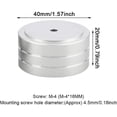 thumbnail image 2 of Hi-Fi Innovation: Aluminum Speaker Isolation For Audio Equipment, Floor Protectors With Non-Slip Rubber Ring, Perfect For Turntable DAC And More, Set Of 4pcs, Black, 2 of 5