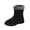 Black, variant on Warm Winter Boots for Women Furry Lined Mid Calf Boots Antislip Thick Sole Zip up Outdoor Walking Snow Booties
