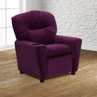 Flash Furniture Kids' Microfiber Recliner with Cup Holder, Multiple Colors