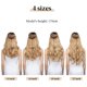 thumbnail image 3 of Extensiones de cabello de alambre Invisible para mujer, diadema ajustable, postizo sintético rizado largo, fibra resistente al calor, 3 of 4