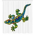 thumbnail image 3 of Ambesonne Iguana Shower Curtain, Mosaic Style Stained Glass, 69"Wx84"L, Multicolor, 3 of 3