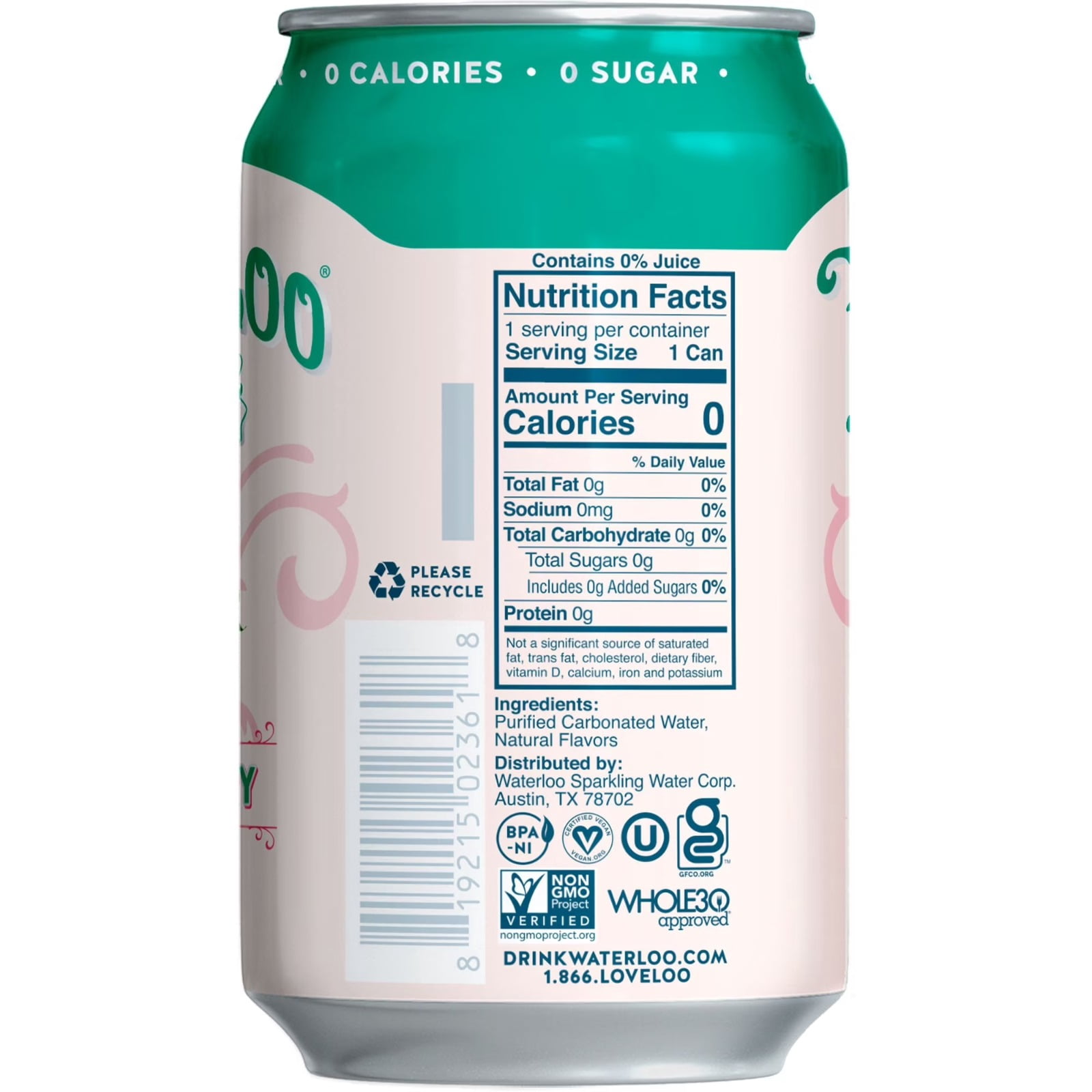 Waterloo Sparkling Water Variety Pack, 12 fl. oz. Cans, 24 Pack