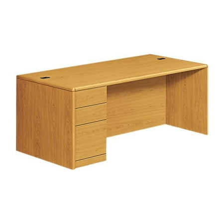 UPC: 0089192204823 | HON 10788LCC 10700 Single Pedestal Desk  Full-Left Pedestal  29.50  x 72.00  x 36.00   Harvest