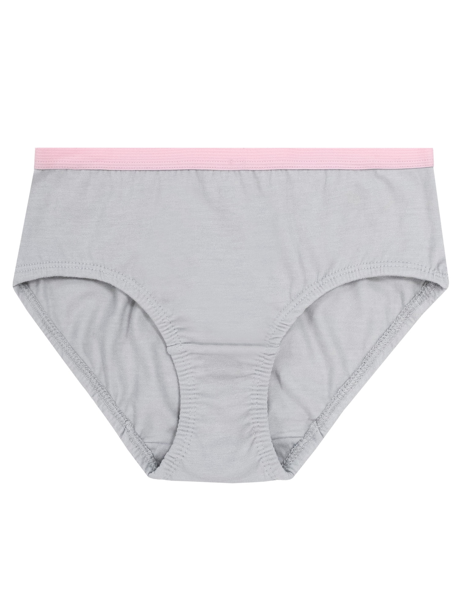 Fruit of the Loom Girl's Cotton Stretch Brief Underwear, 10-Pack, Sizes 4-16