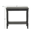 thumbnail image 4 of DecMode 32" x 32" Black Wood Slim Turned Console Table, 1-Piece, 4 of 12