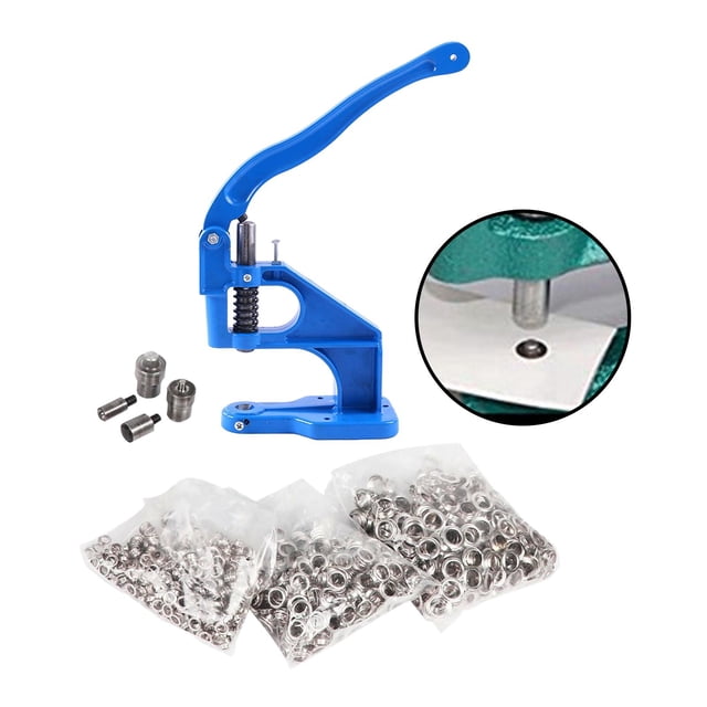 Outil à Illets pour Machine à Presser à la Main avec 1500 Illets pour Illets Boutons-Pression Rivets Illets Perles