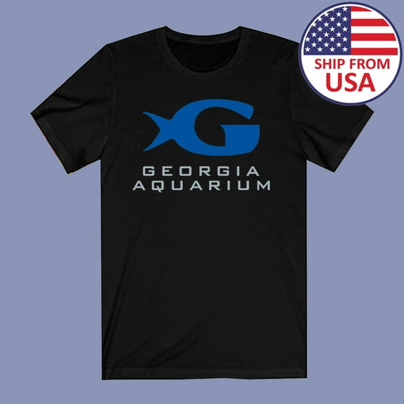 Georgia Aquarium Black T-Shirt Size S to 4XL