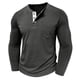 thumbnail image 4 of pstuiky Camisas suaves de manga larga para hombre, Camiseta deportiva y de fitness para hombre, de color liso, cálida y ajustada, con cuello semialto y manga larga. top de hombre l, 4 of 6
