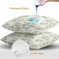 thumbnail image 4 of Throw Pillow Covers 18x18 Inch Set of 2, Sage Green Fruit Waterproof Outdoor Pillow Covers, Vintage Plant Nature Botanical Flower Decorative Cushion Pillowcases for Couch, Sofa, Bed, Garden, Patio, 4 of 9