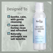 Reviva Labs Sea Salt Face Wash, 4 fl oz Gel – Gentle Facial Cleanser with Mineral-Rich Sea Salt