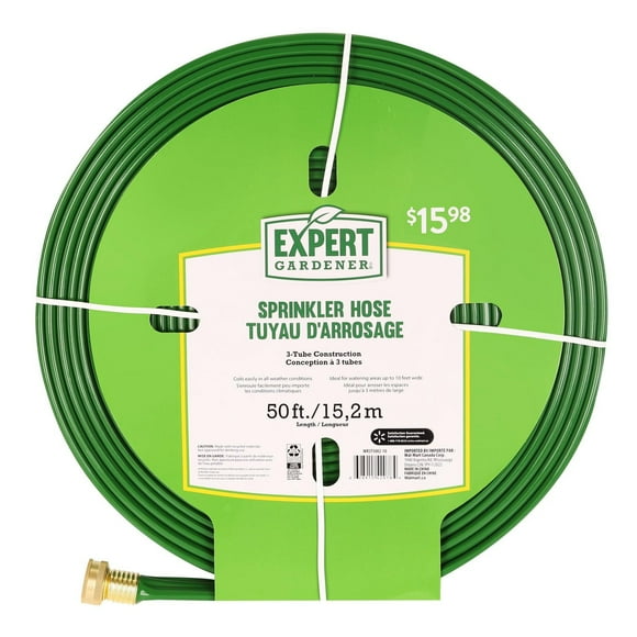 Expert Gardener Tuyau d'arrosage de 50 pieds 50 pi, Tuyau d'arrosage/trempage