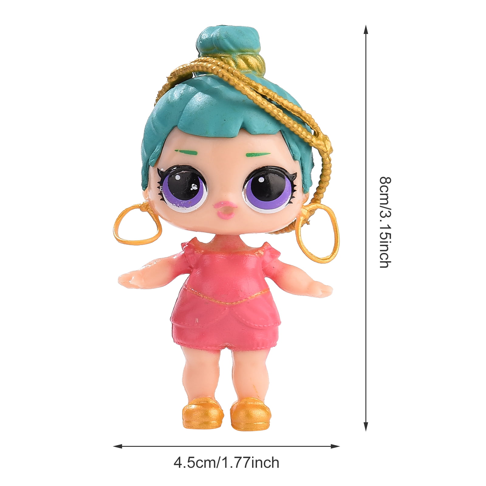 8X Mini LOL Dress Toys Dolls Girls Figure Collectible Surprise Ornament Kid Gift 