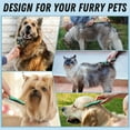 thumbnail image 4 of Clearance Pet Pro Grooming Tool - Green Deshedding Brush for Detangling and Dematting Long, Matted Fur on Cats and Dogs, 4 of 6