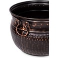 BirdRock Home Decorative Water Hose Pot with Lid Distressed Bronze